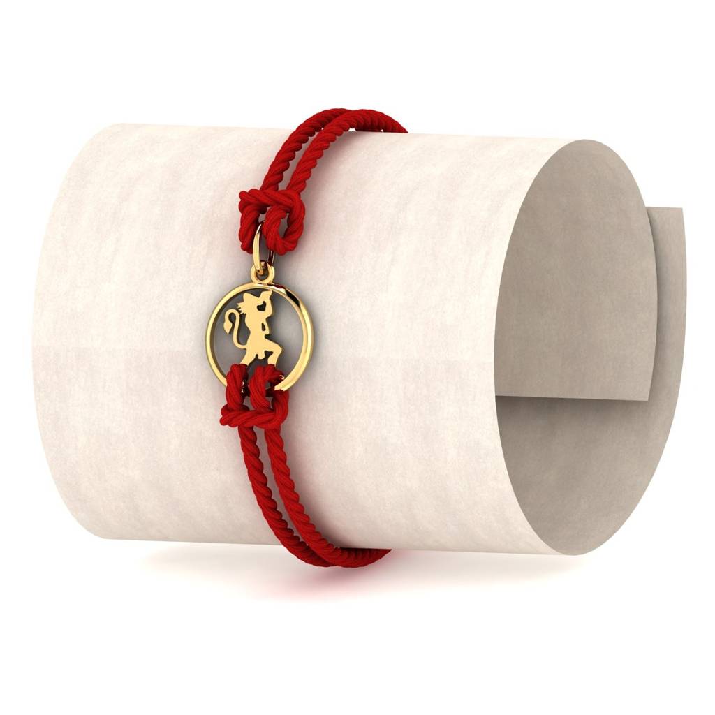 9K Yellow Gold Hanuman Gold Rakhi Cum Pendant : RA2093_9K