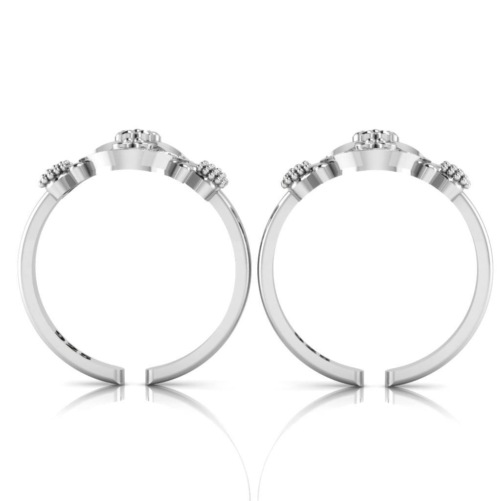 Iski Uski 925 Sterling Traditional Silver Toe Rings