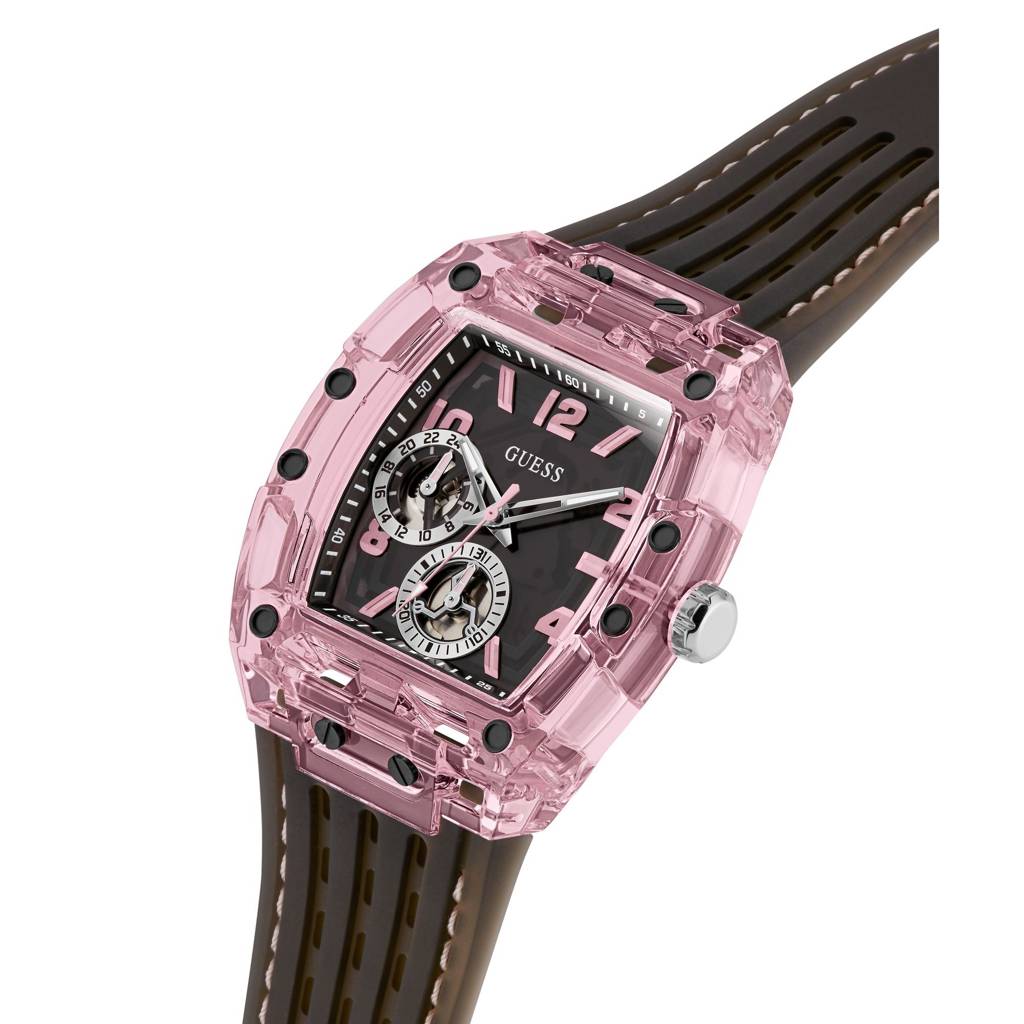 Guess Rectangle 42Mm Black Dial Analog Men Watch - Gw0032G3 : GW0032G3