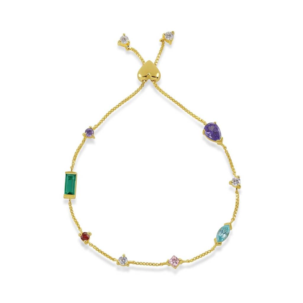 Multi-Colour Heart Bracelet : ACB00112