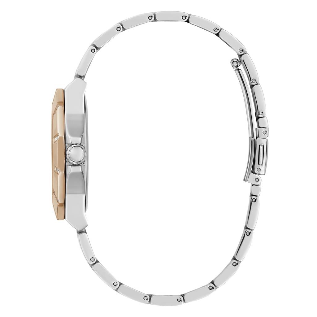 Guess Round 36Mm Silver Dial Analog Women Watch - Gw0616L3 : GW0616L3