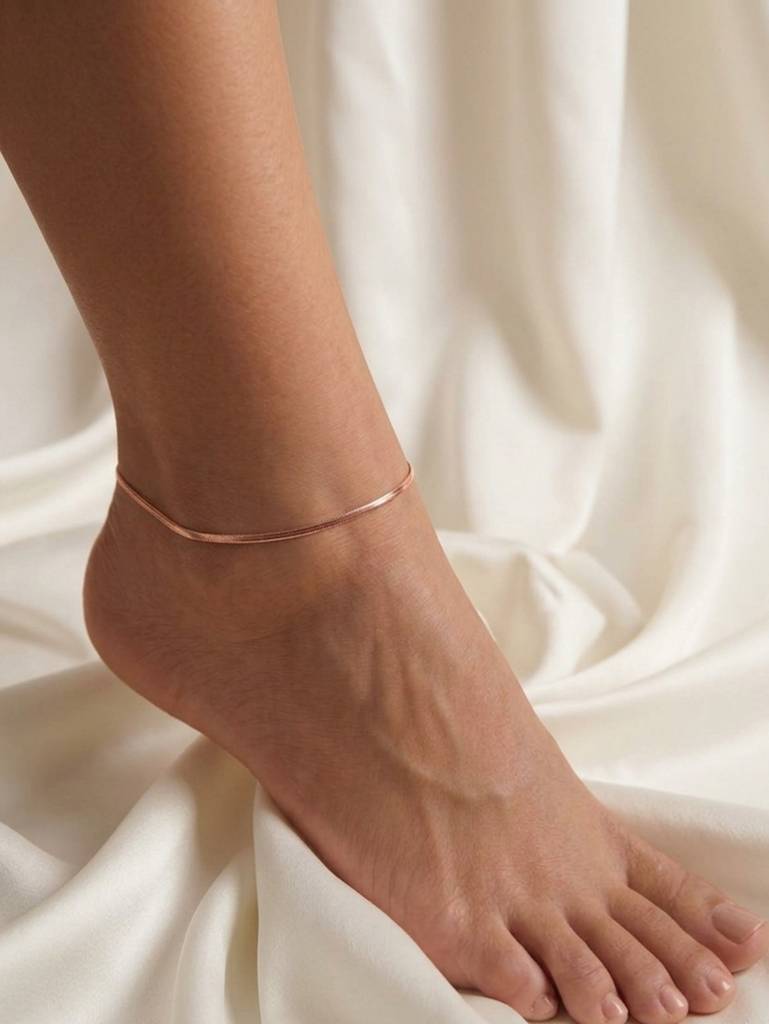 The Rose Gold Serpentine Anklet : AK1149