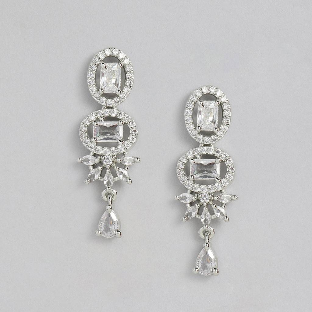 Estele Rhodium Plated Cz Adorable Necklace Set For Women : AD-700-IR-WENKER