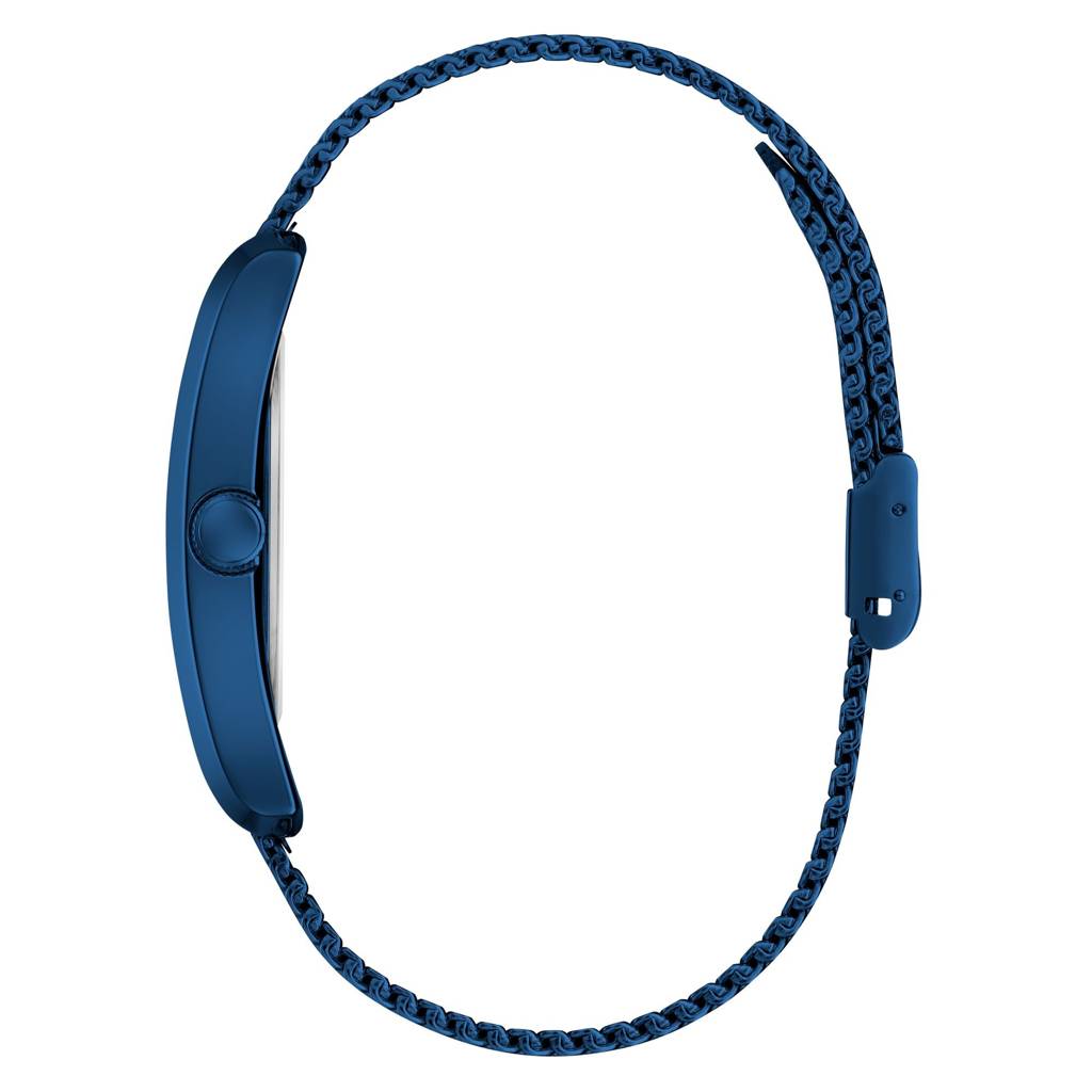 Guess Rectangle 34Mm Blue Dial Analog Men Watch - Gw0898G2 : GW0898G2