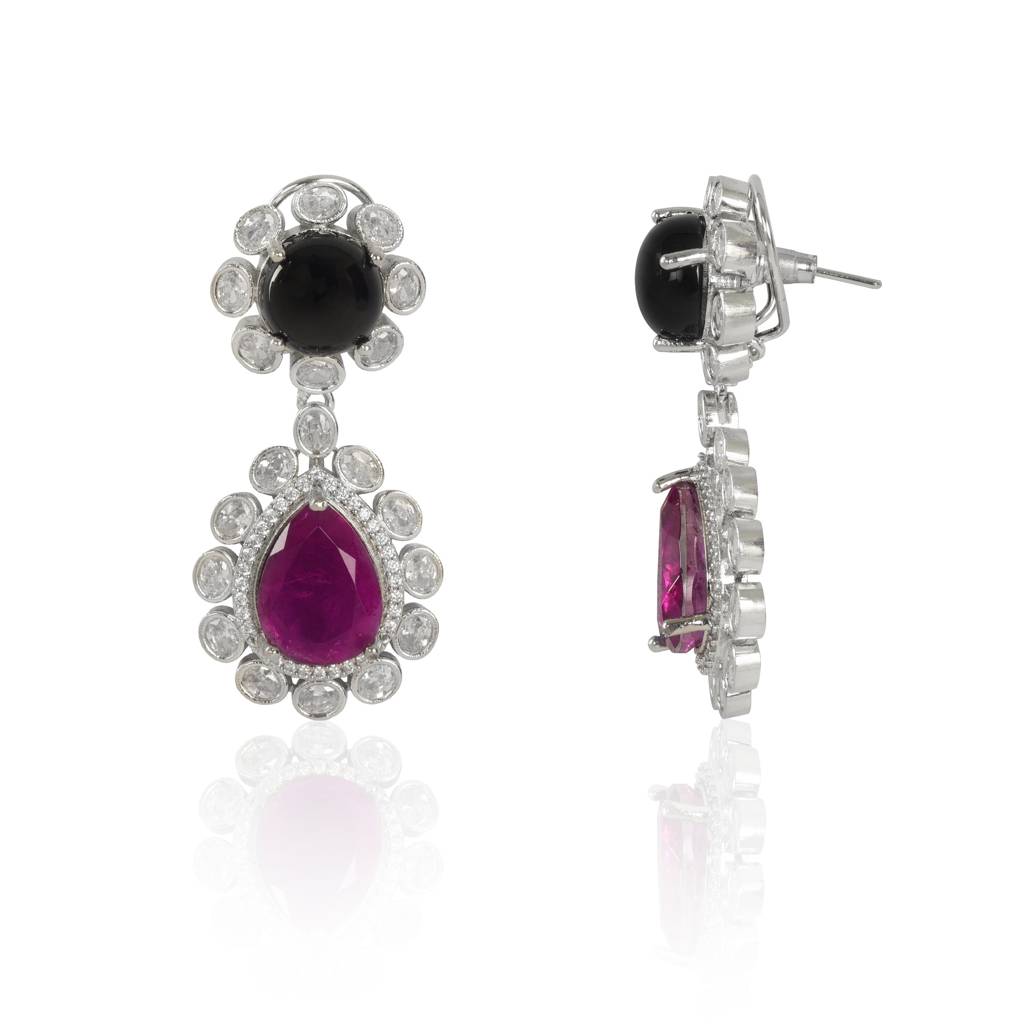 Royal Sapphire Drop Earrings : IE1141A
