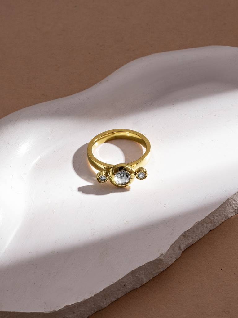Classic Orbit Crest Ring For Women - Waterproof & Anti-Tarnish : RG0272-6