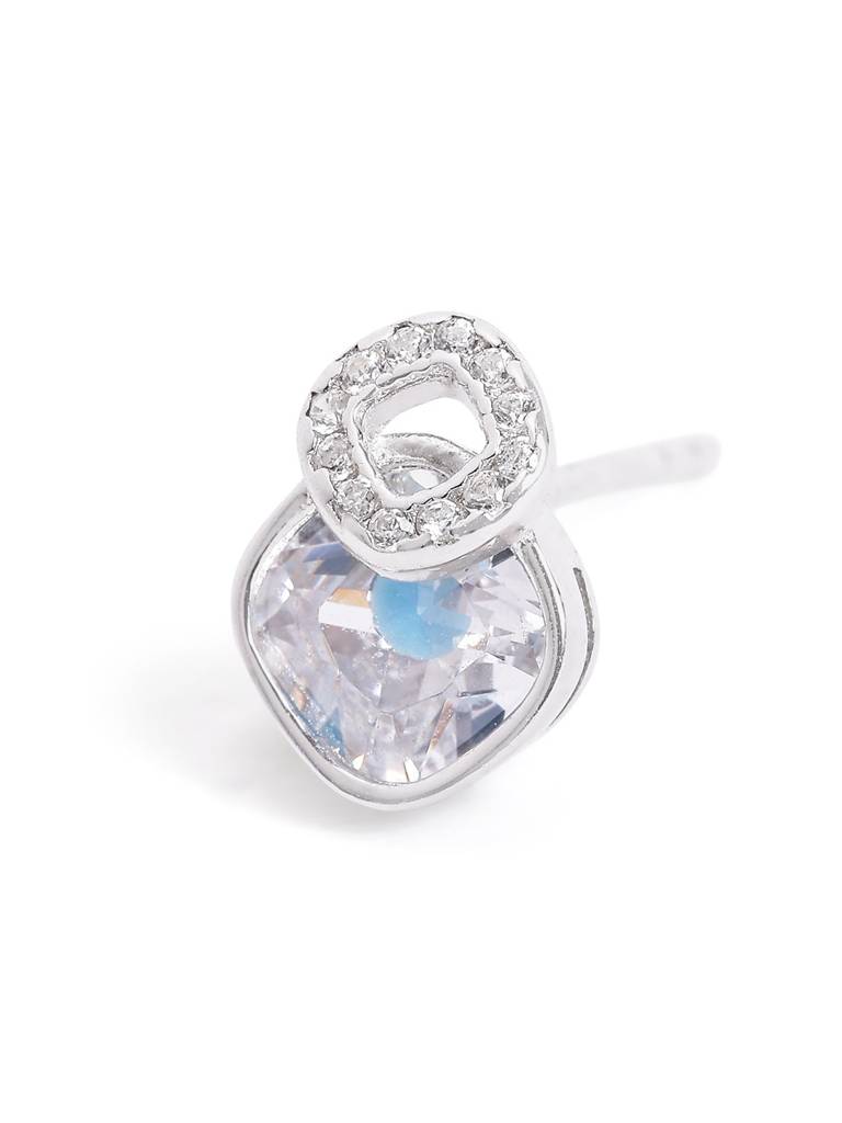 Silver Ocean Spark Studs : WER00051