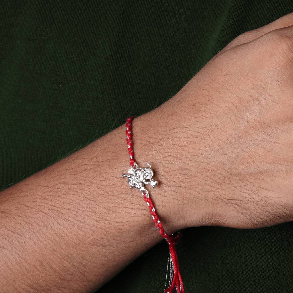 Silver Hanuman Ji Rakhi : ZLRH-1014