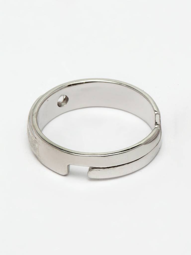 Pure 925 Sterling Silver Eternity Adjustable Ring Gift For Women And Girls : CSCPLR6_F
