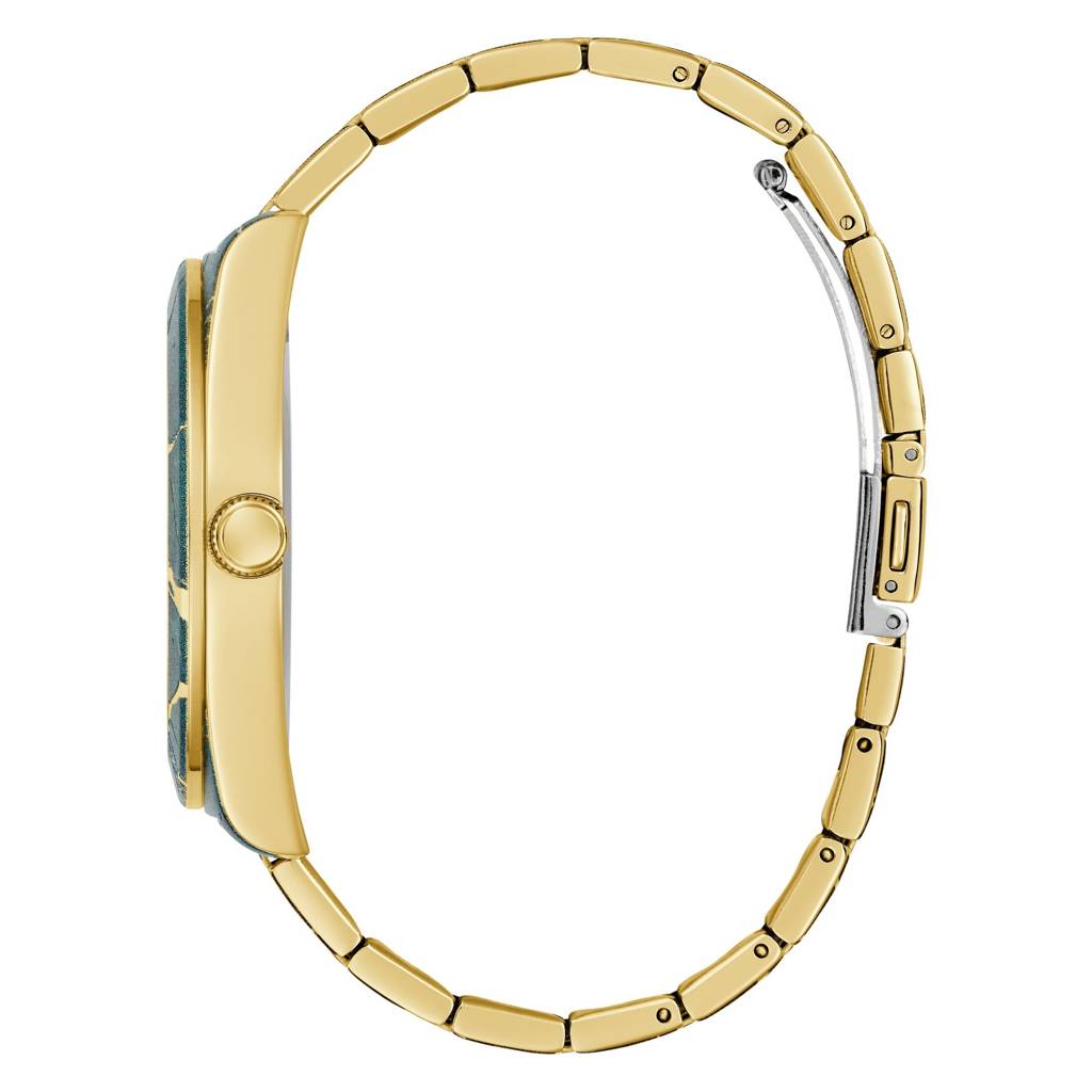 Guess Round 44Mm Green Dial Analog Men Watch - Gw0953G1 : GW0953G1