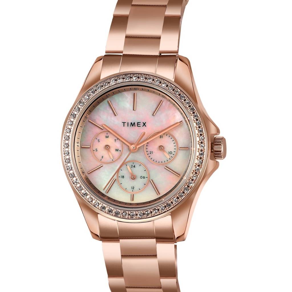 Timex Round 36Mm Dial Analog Women Watch - Tw000Z401 : TW000Z403