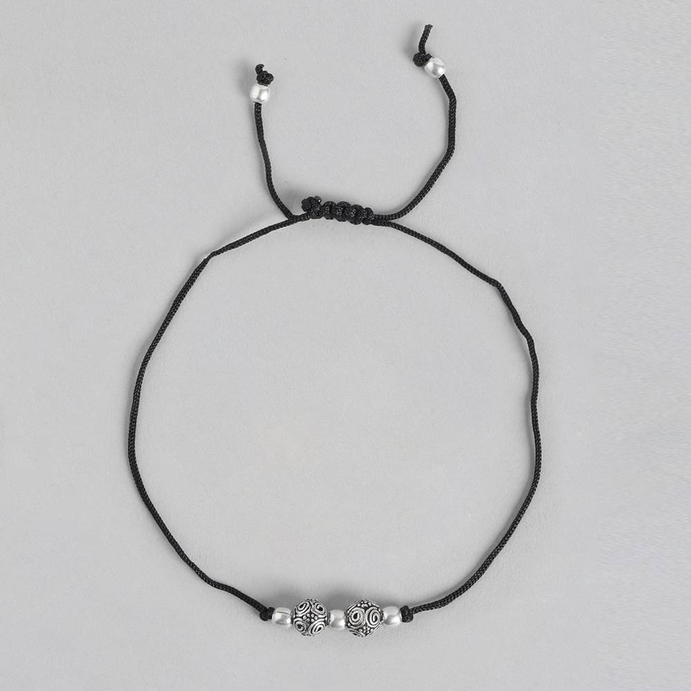 Silver 92.5 Round Bead Anklet : Silver 92.5 Round Bead Anklet : Silver 92.5 Round Bead Anklet : U080SO05LA0330