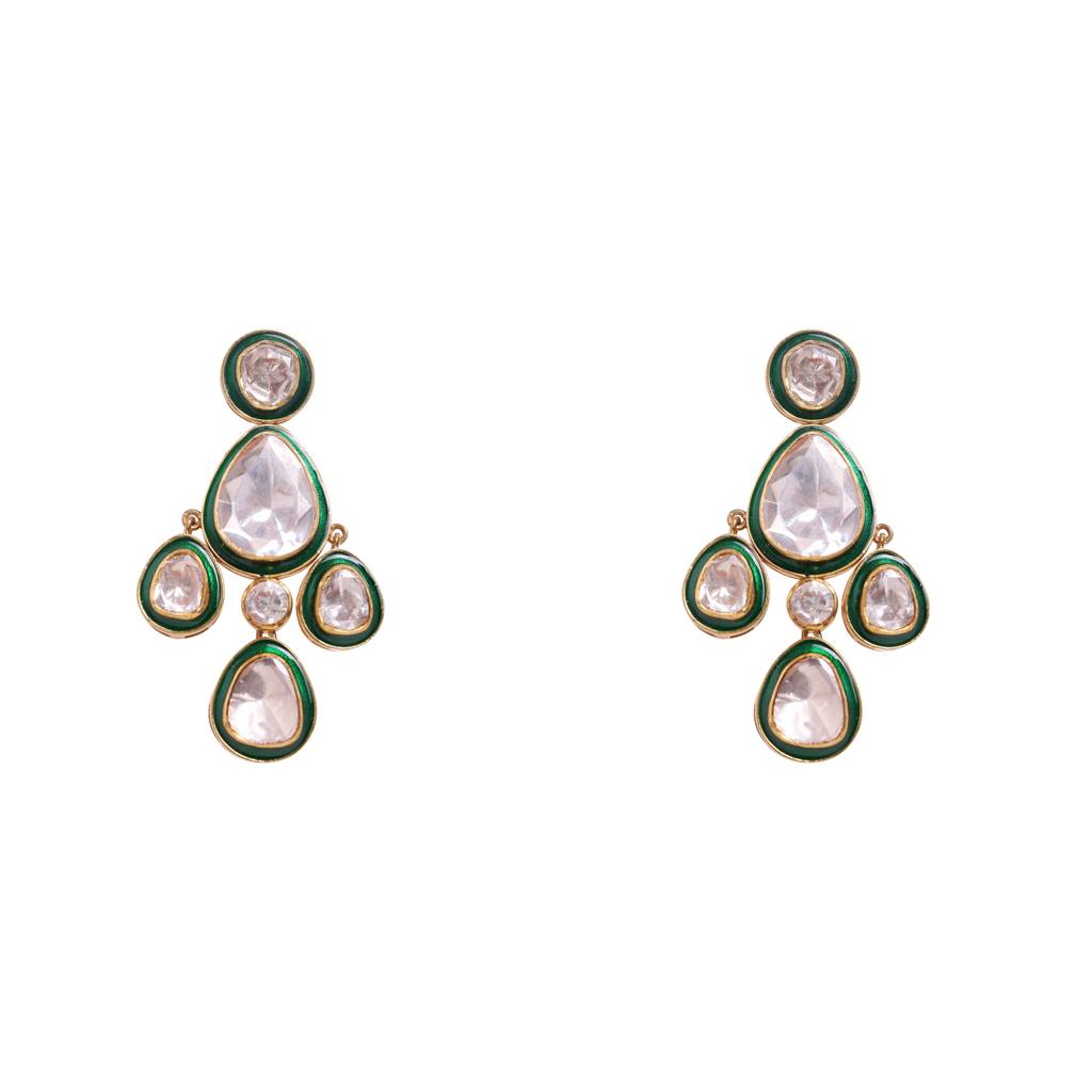 Moissanite Polki Necklace Set 6 : PJ120