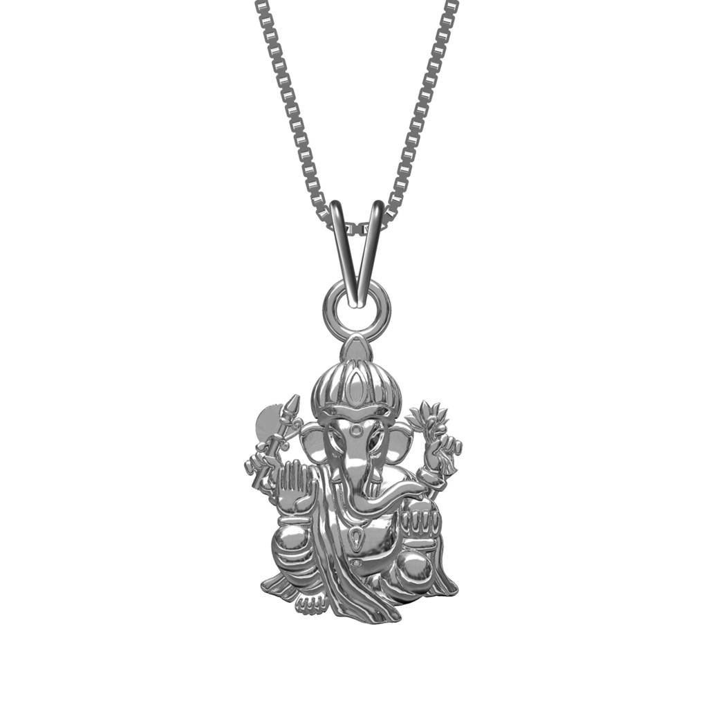 Silver Lord Vinayaka Ganpati Pendant : ZLGDP-1002