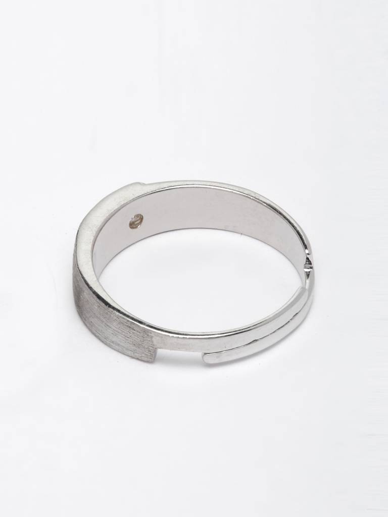 Pure 925 Sterling Silver Belt Adjustable Ring Gift For Men And Boys : CSCPLR9_M