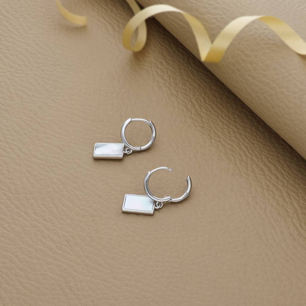 Blush Shine 925 Silver Hoop Earrings : EHK-2