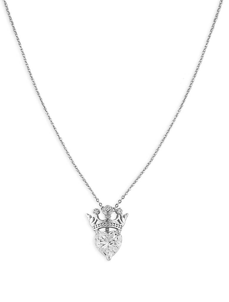 925 Silver Queen Of Hearts Pendant