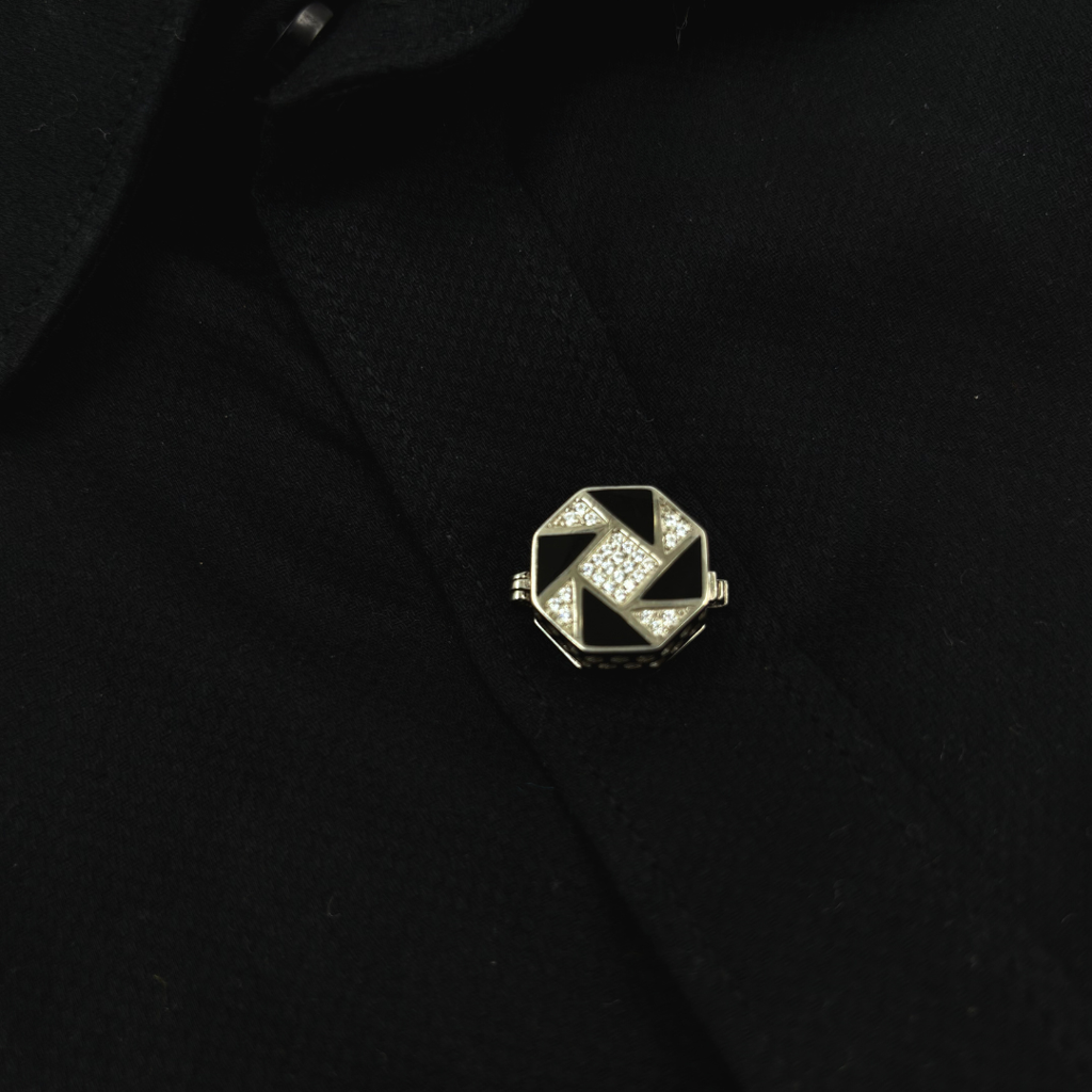 Silver Hexa Button Cover : SS219