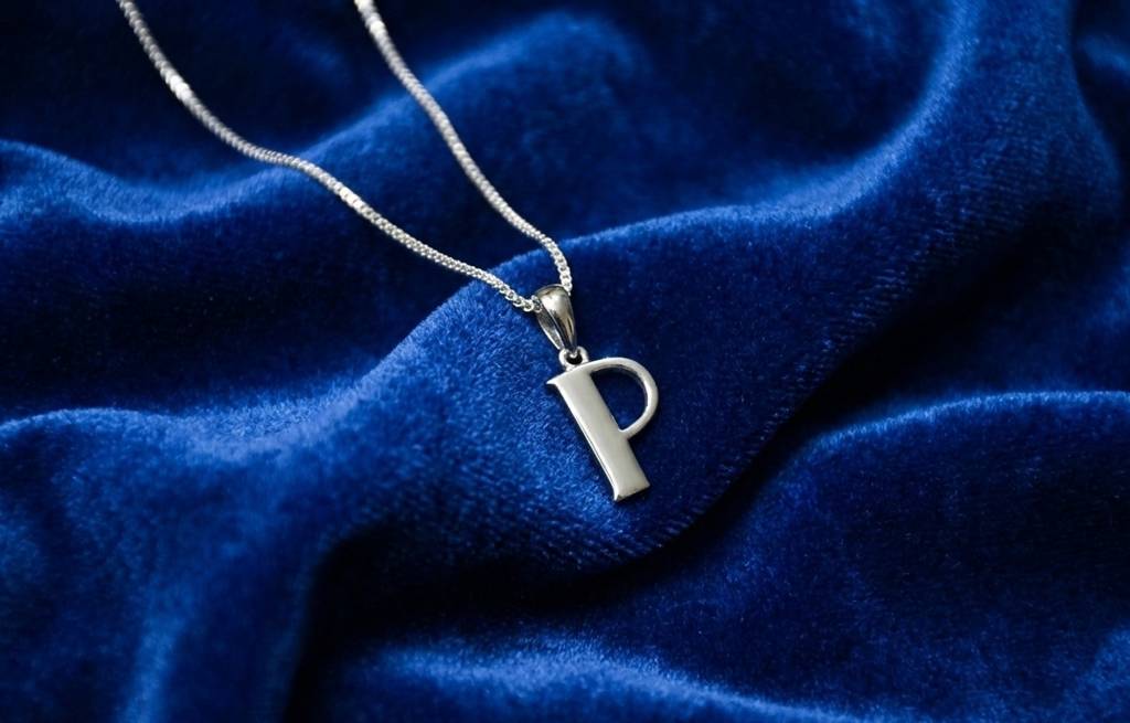 Initial Elegance Silver Pendant : CH-SL-10481-W