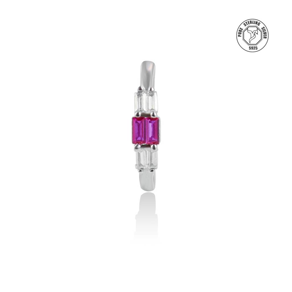 Regal Baguette Silver Toe Ring : TRTOBJX0019