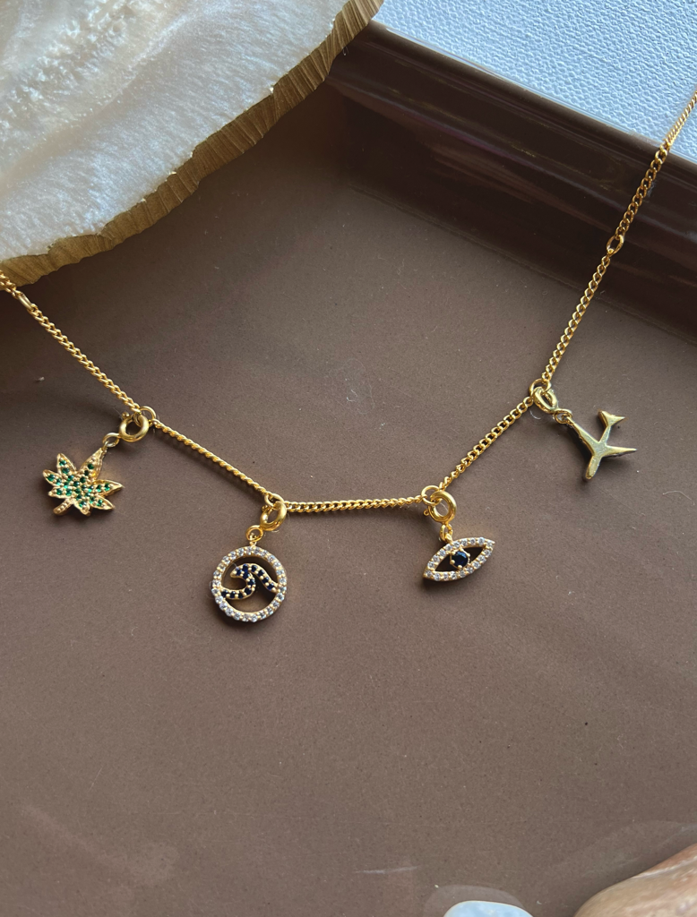 Free Spirit Gold Charm Necklace