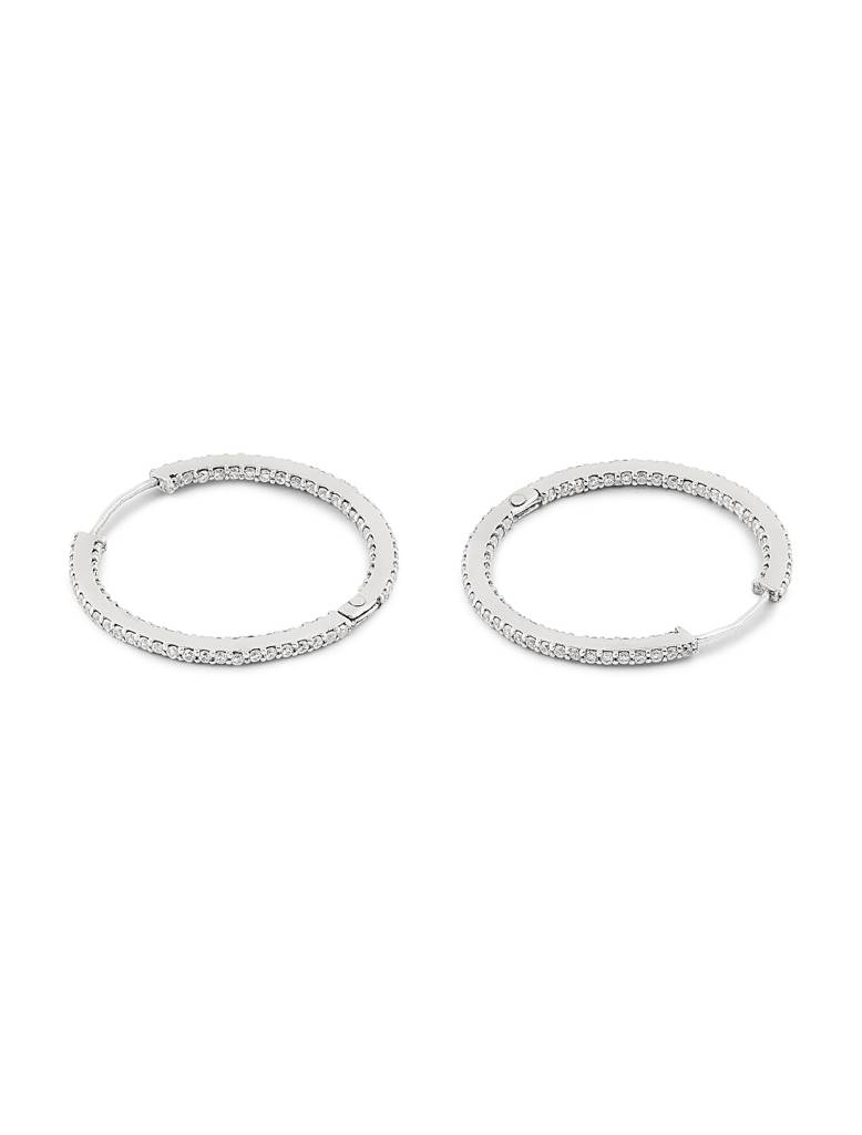 925 Silver Double Studded Chandbali Earrings Earrings
