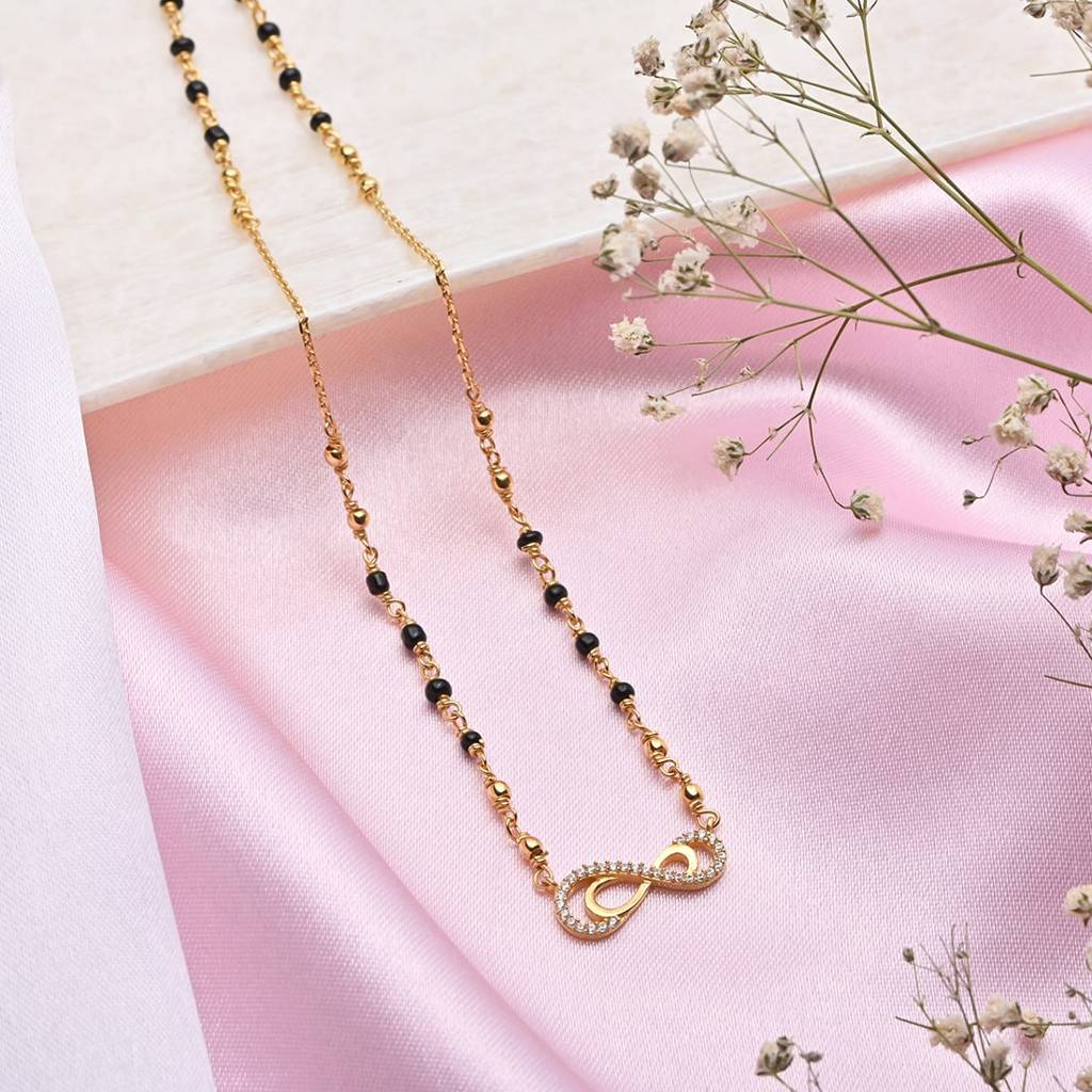Shimmering Charisma Gold Plated 925 Sterling Silver Mangalsutra : MGS-10027