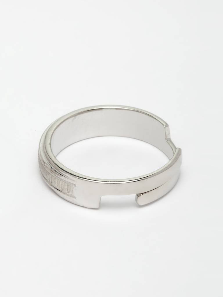 Pure 925 Sterling Silver Eternity Adjustable Ring Gift For Men And Boys : CSCPLR6_M