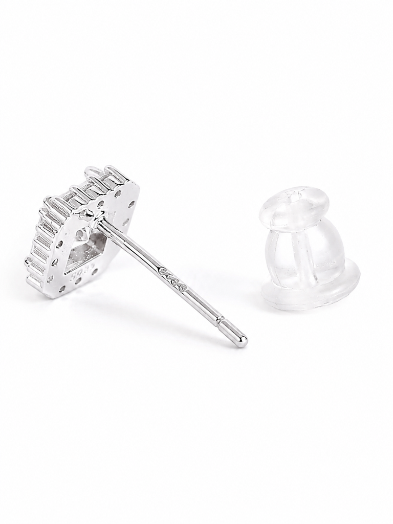 Silver Celeste Solitaire Studs : WER00103