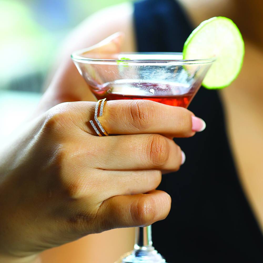 Edge Bold - Lab Diamond Cocktail Ring : LLRG0099