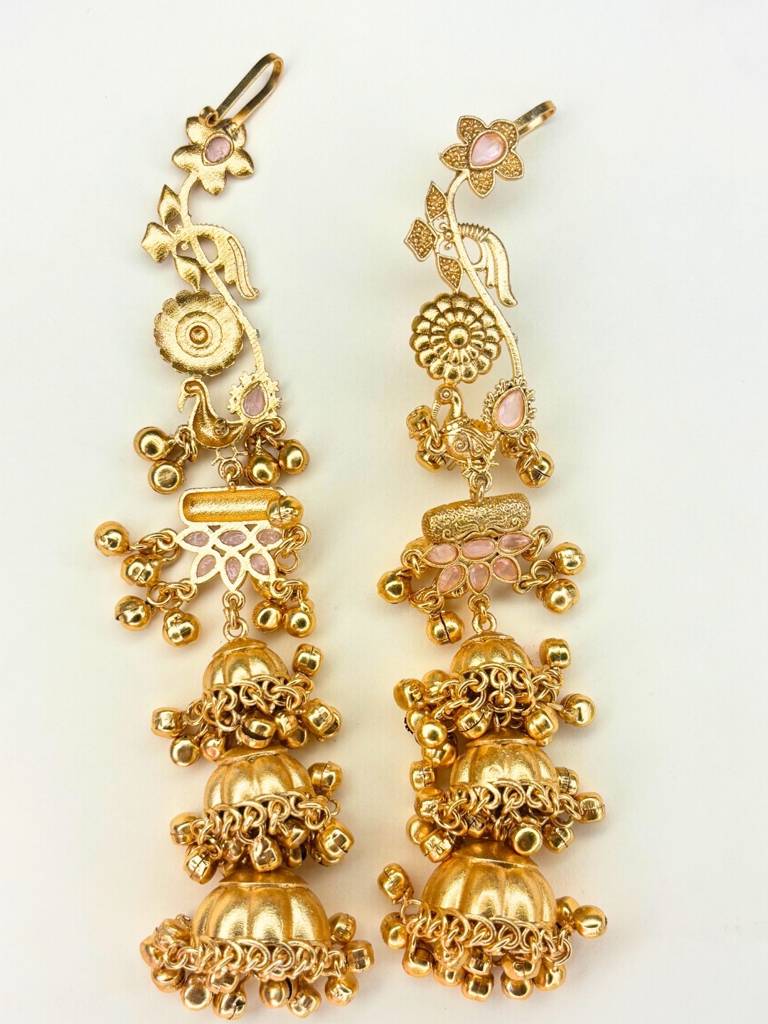 Kashmiri Drop Earrings Jhumkas : VI26EROX100363