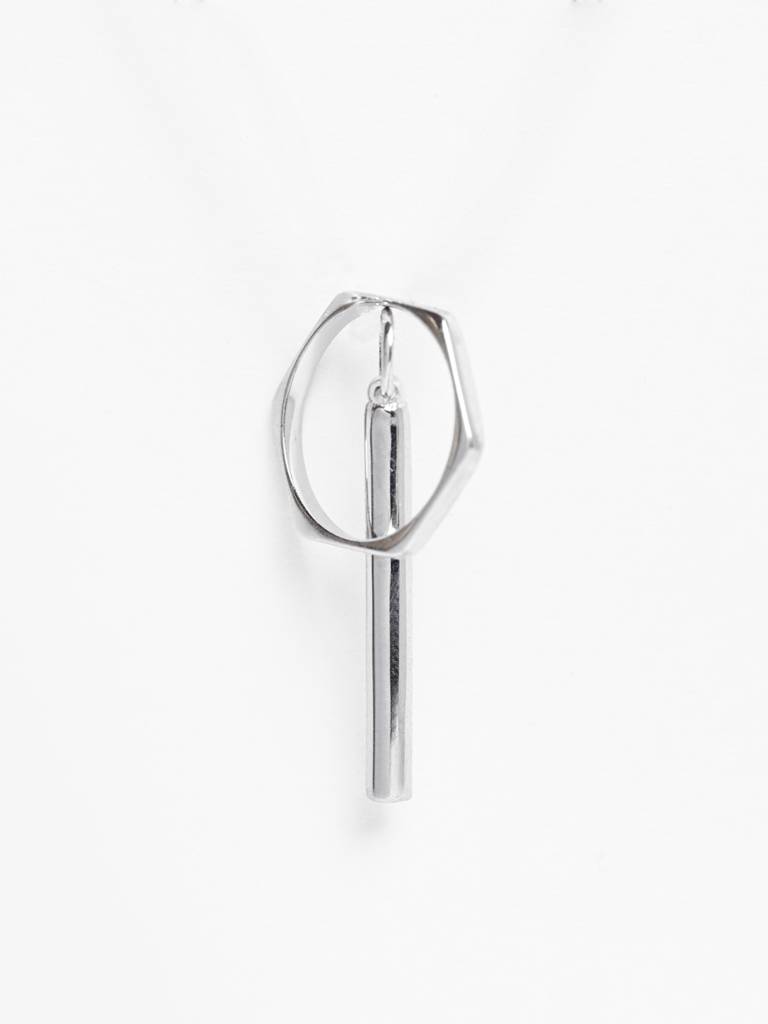 925 Silver Platinum Plated Rupert Men Pendant Without Chain Gift For Men & Boys : CSMNP4_NOCHAIN