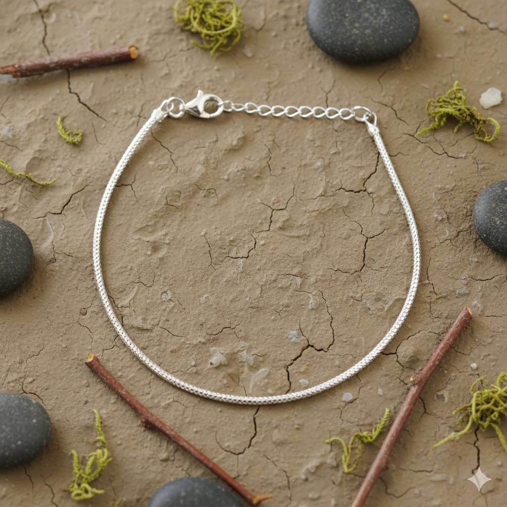 925 Pure Silver Charm Bracelet-Br1123 : BR1123