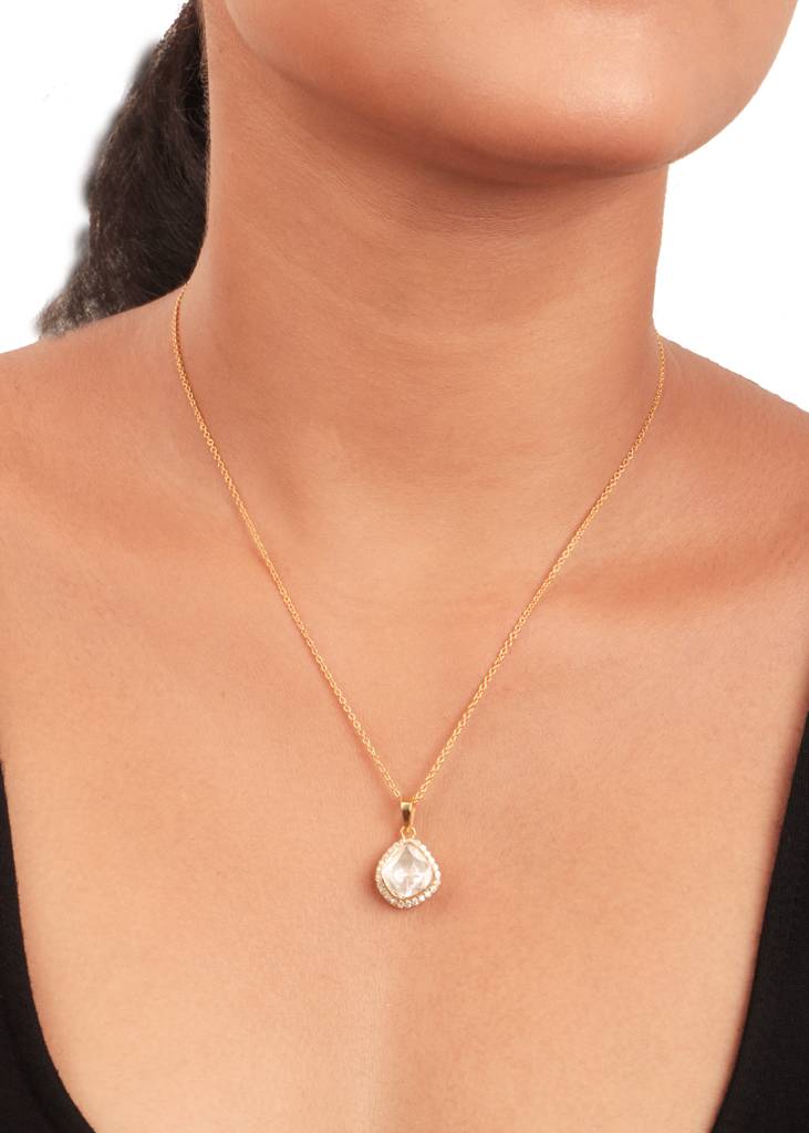 Moissanite Polki Pendant 4 : PJ101