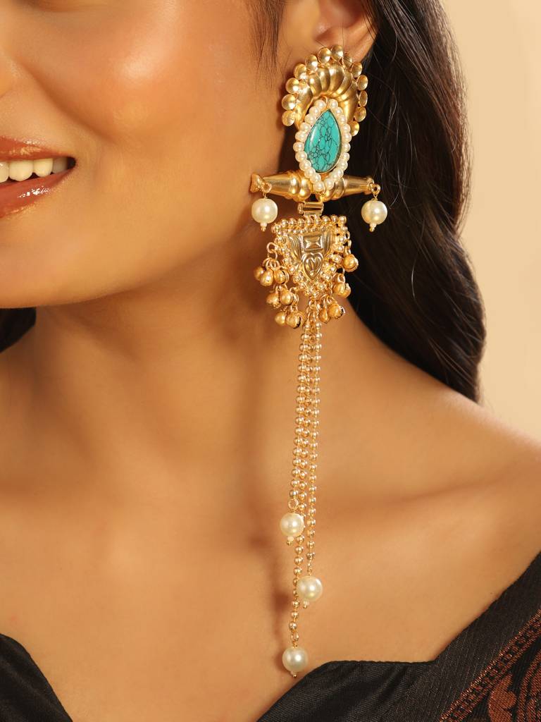 Serene Cascade Dangler Earrings : YI24A0435E