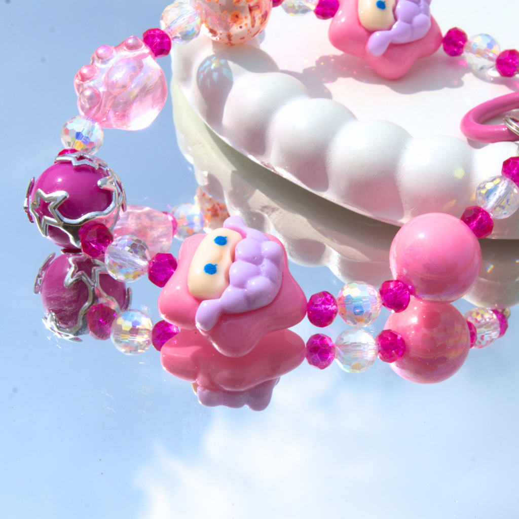 Pink Bubbles Kawaii Korean Phone Charm : PC09