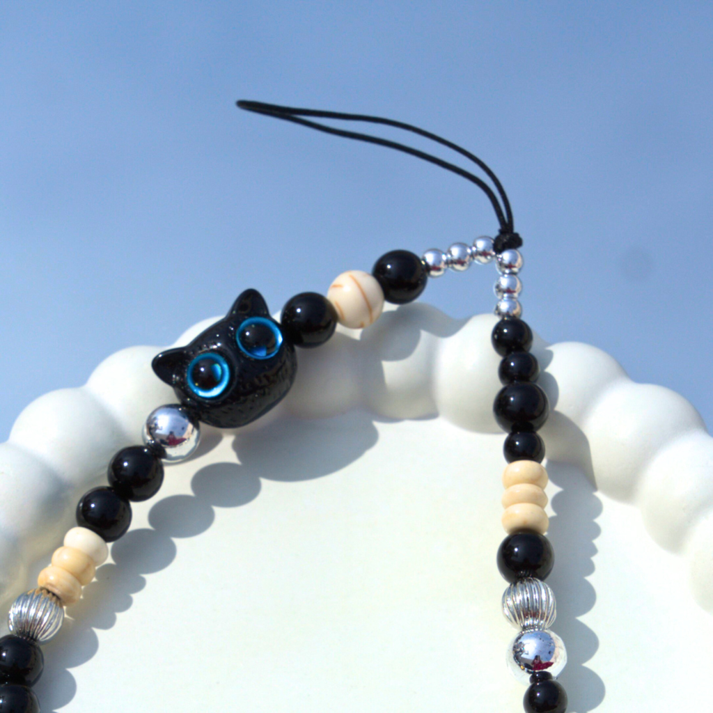 Black Cat Cute Phone Charm : PC08