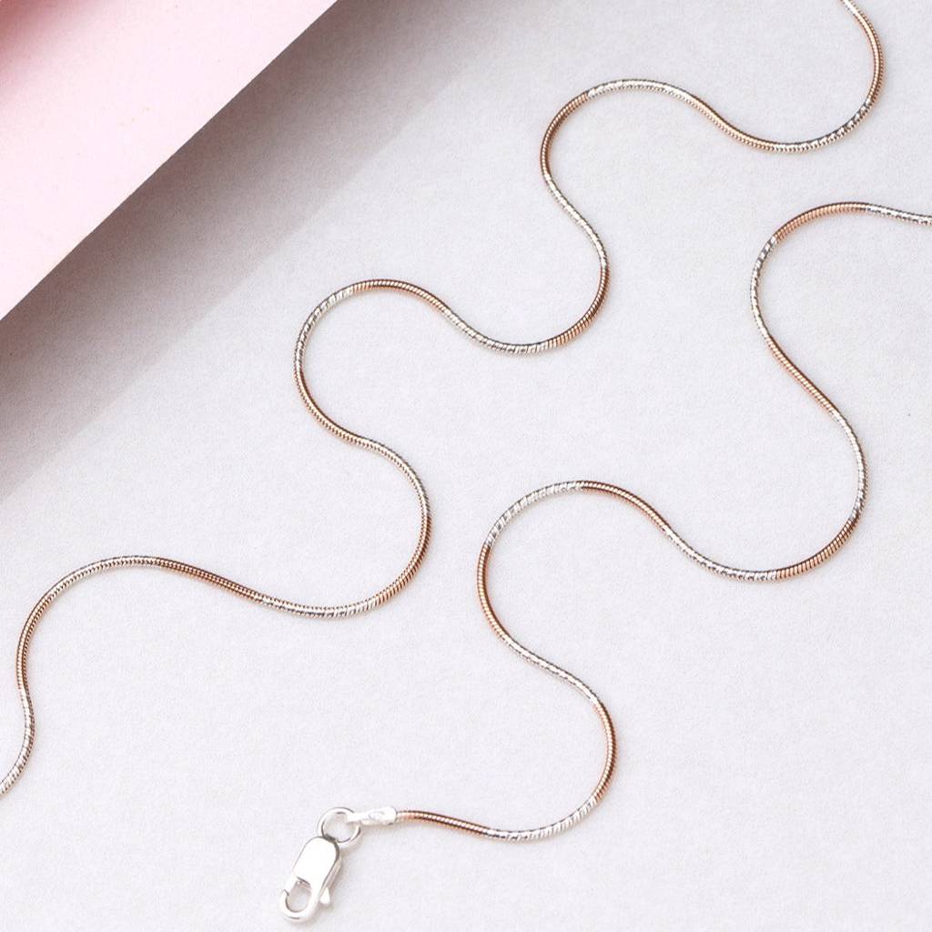 Sleeky Dual Toned 925 Sterling Silver Anklet : ANK-60067-PAIR