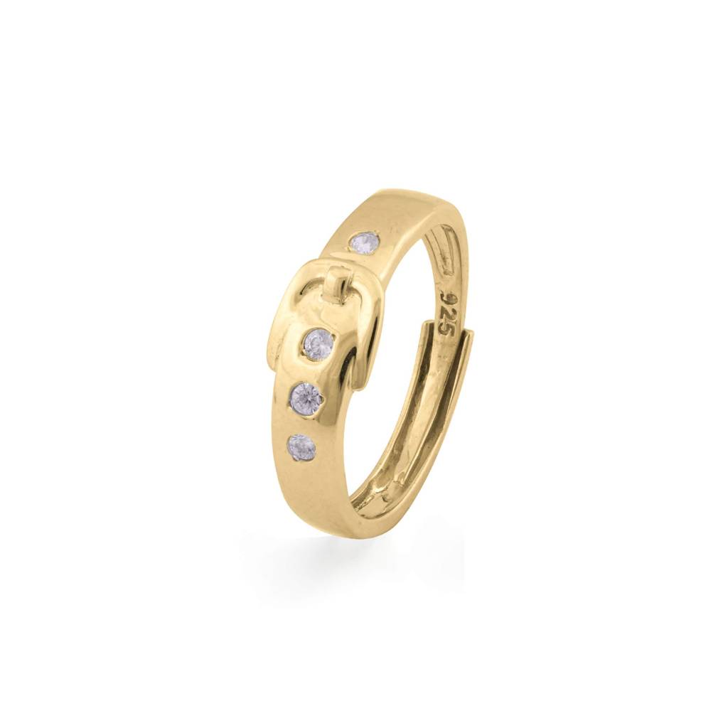 Golden Belt Style Promise Ring For Men : ZLCPLR-1015-MY