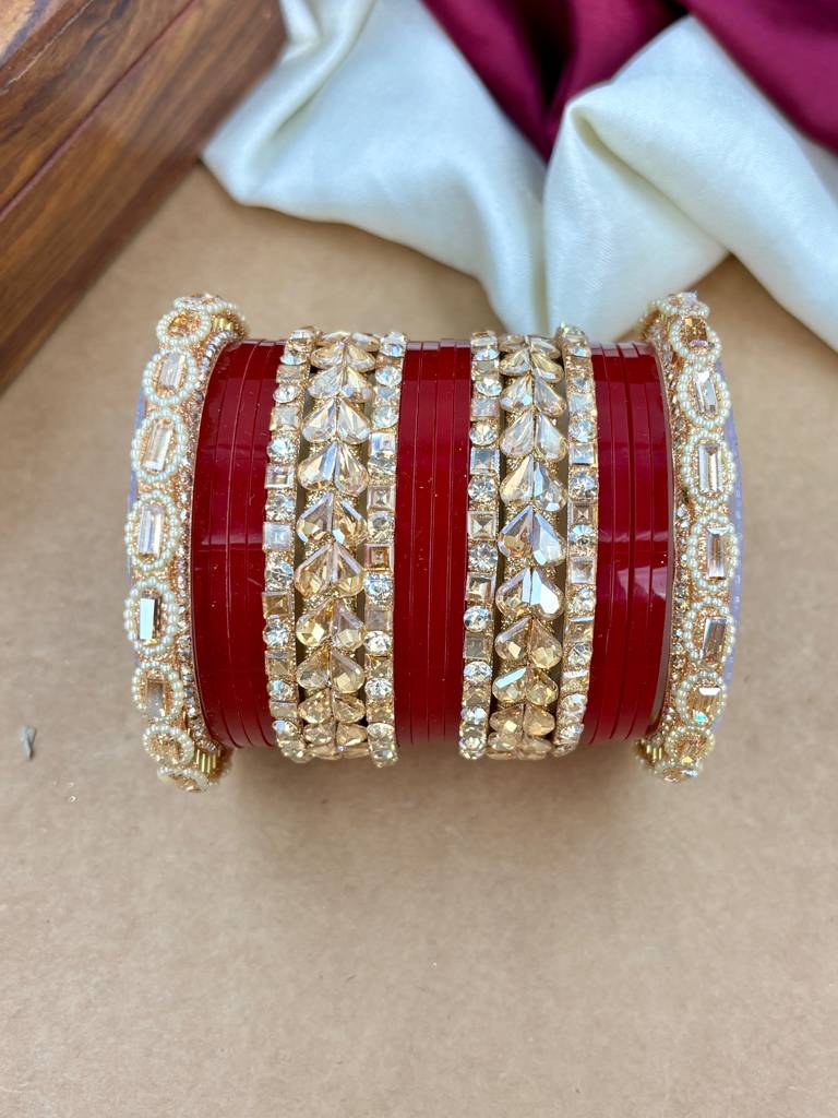 Authentic Punjabi Kundan Chura : HB-30-24