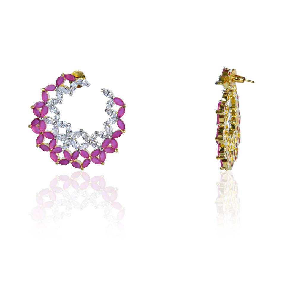 Zirconia Stud Earrings : IE257
