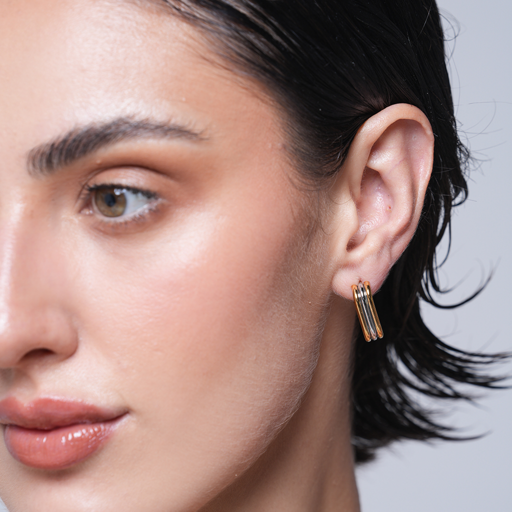 Three Layer Hoop Earring : CAO0043JND