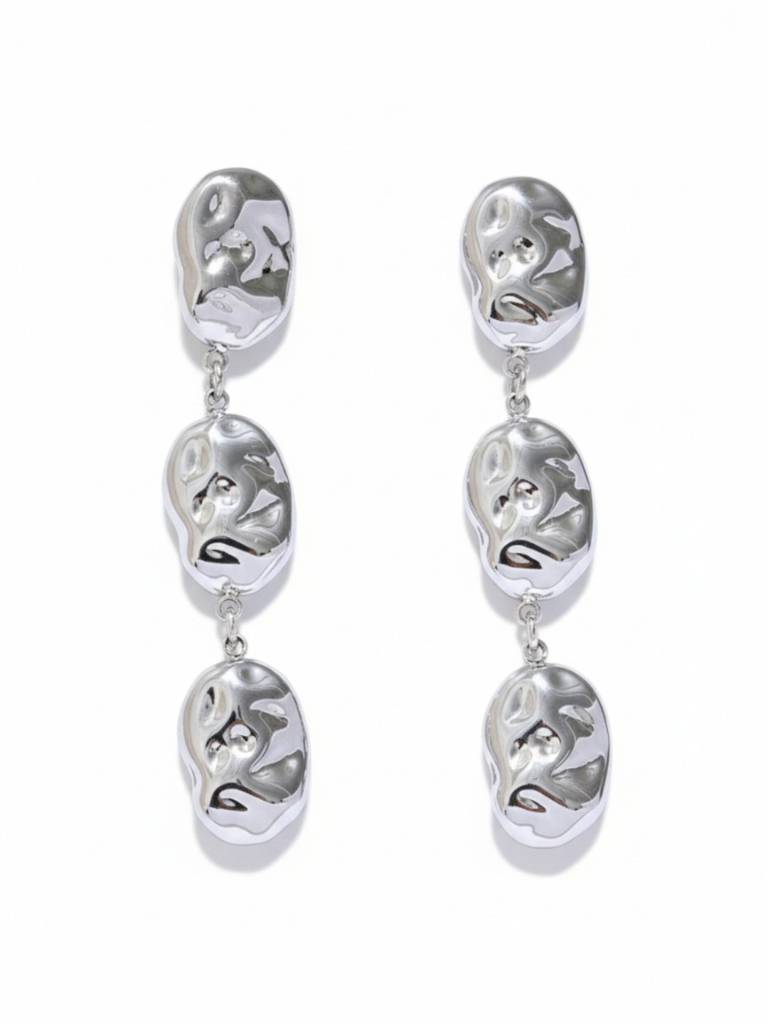 Hammered Drop Dangle Earrings : CAO0032NIH