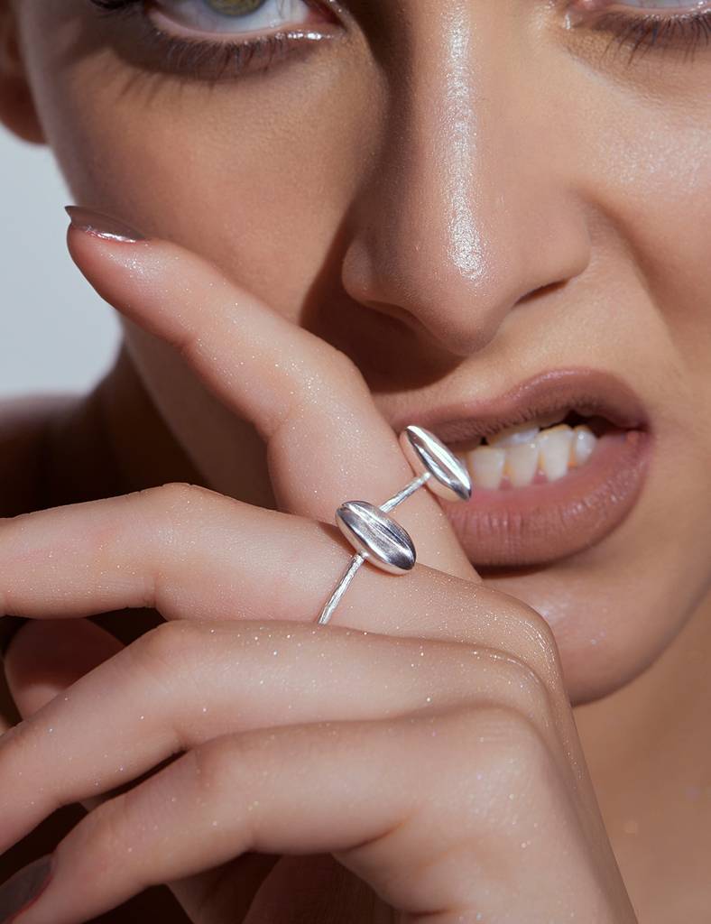 Silver Bean Ring : CF06EA