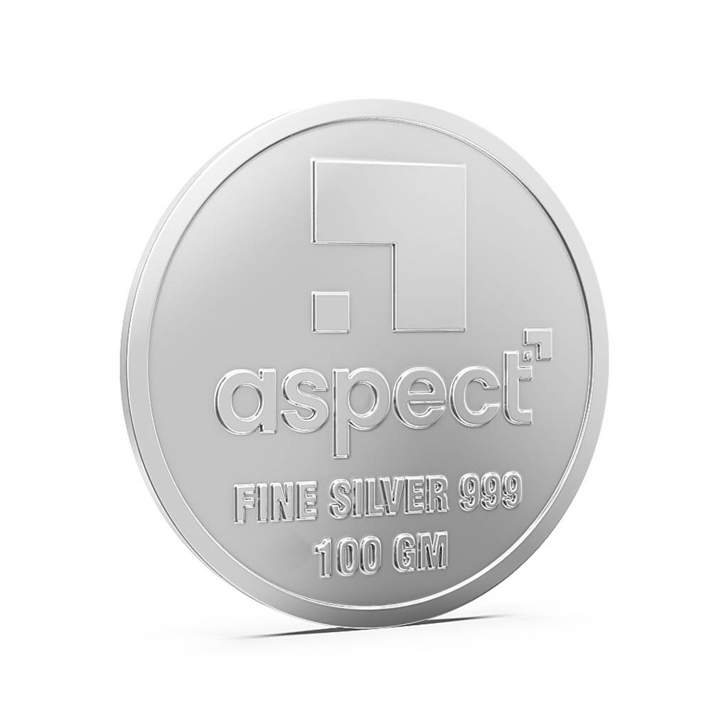 100 Gm Laxmi Silver Coin Pure 999 : ASC100GMLAXMI999