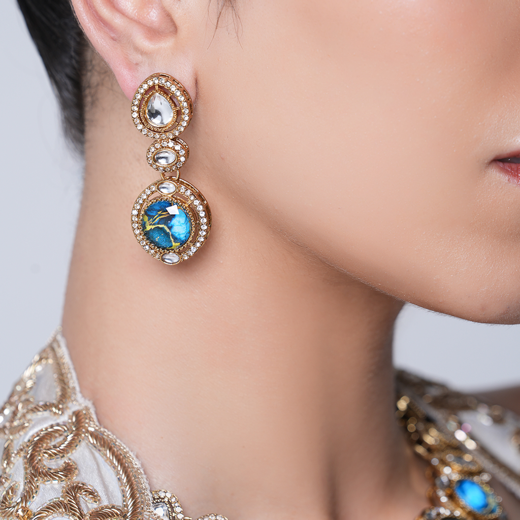 Short Designer Firestone Necklace : CAO0092MKT