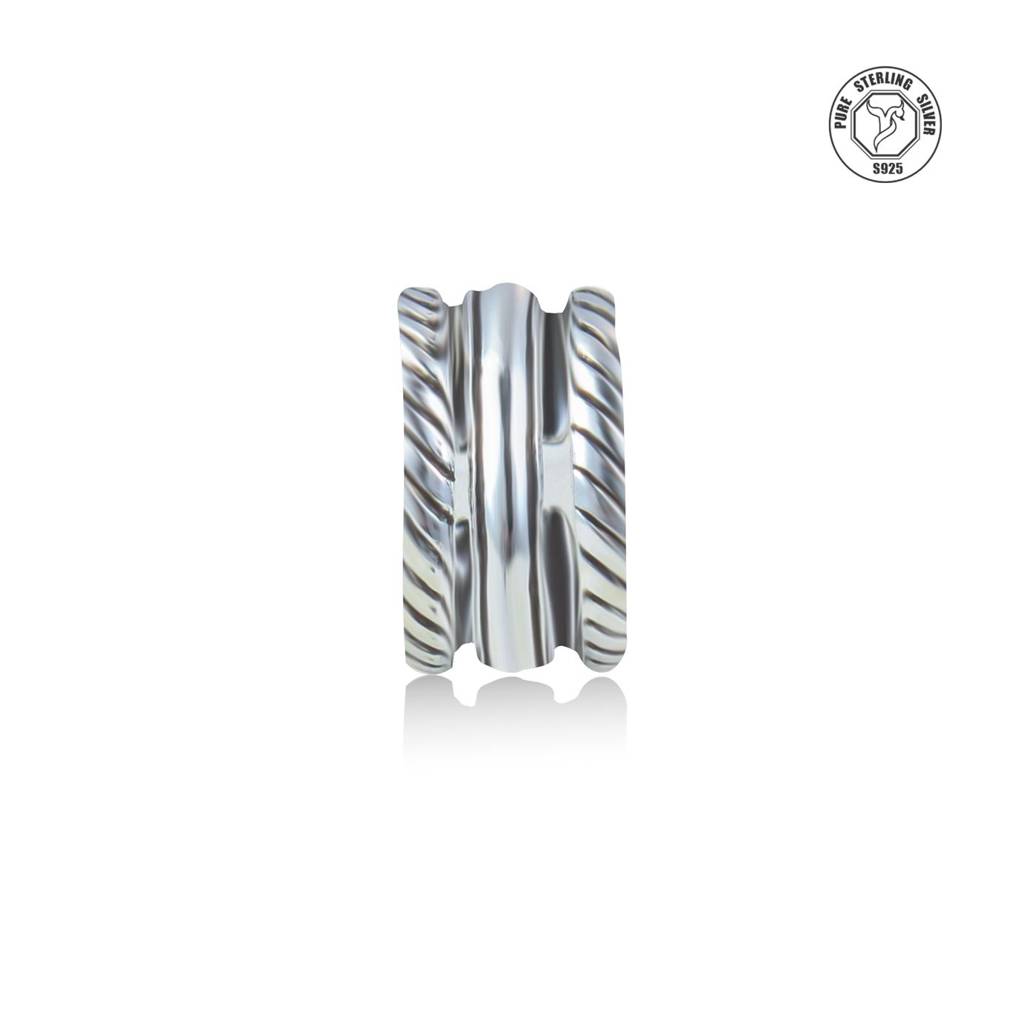 Zarqa Twist Silver Toe Rings : TRTOBJX0032