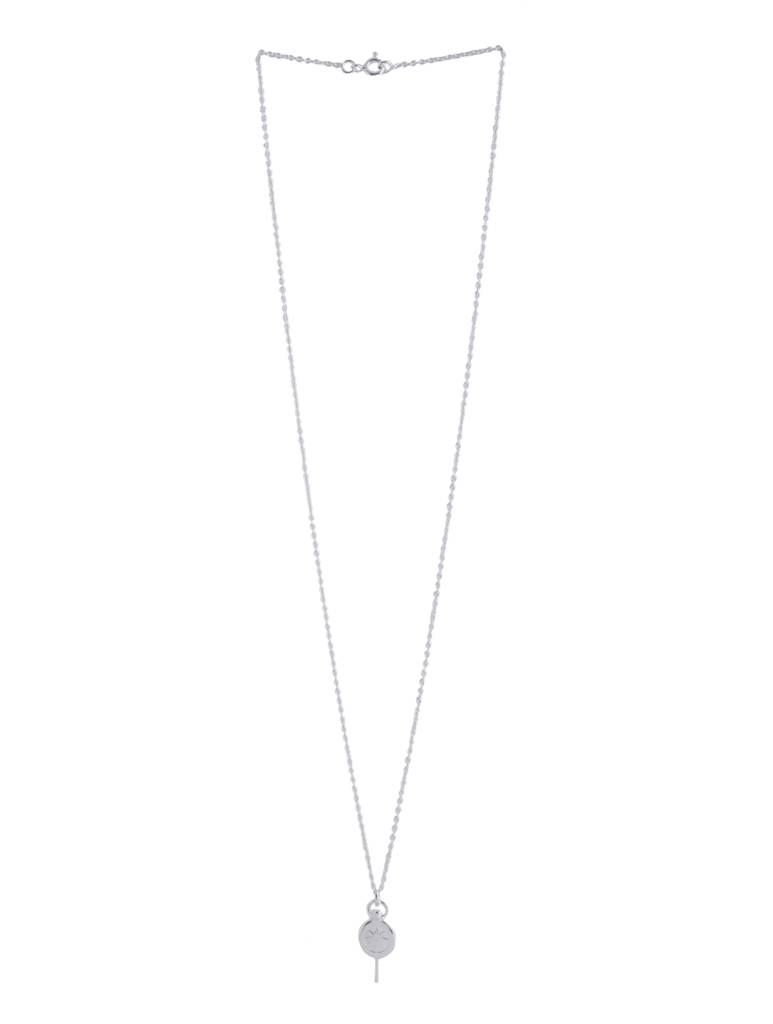 Kicky And Perky 925 Sterling Silver Adventure Compass Charm Pendant With Chain For Women : SILGLMCP008