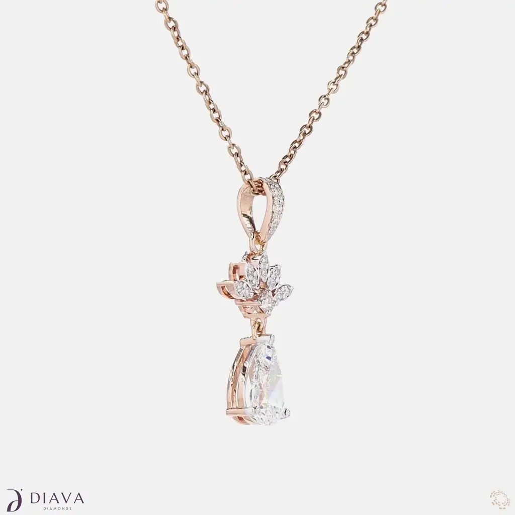 Blooming Teardrop Pendant : BloomingTeardropPendant