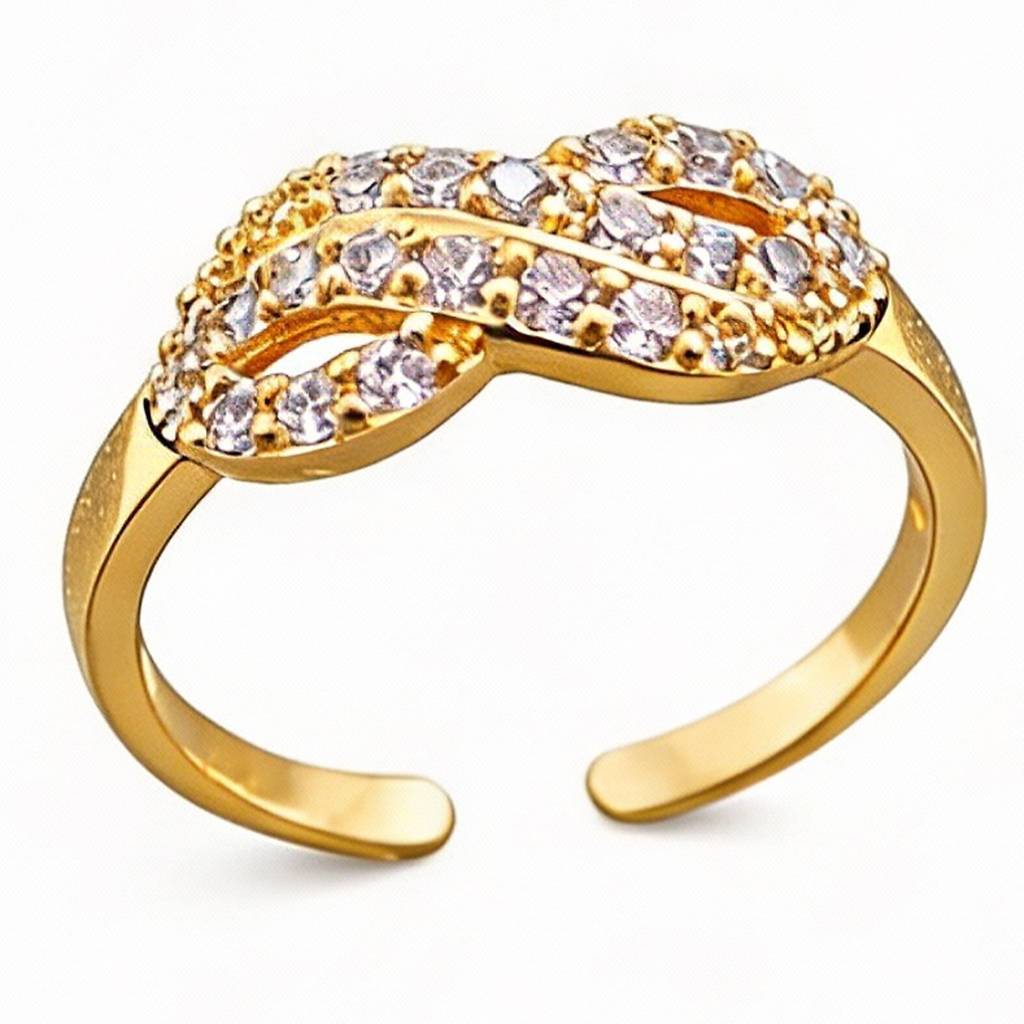 Endless Shine Gold-Plated Adjustable Ring : HSPS60MB1402